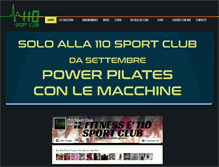 Tablet Screenshot of 110sportclub.com